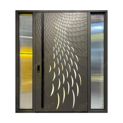 Italian Front Door Design Villa Pivot Entrance Security Luxury Front Pivot Door Modern Entry Black Aluminum Pivot Door