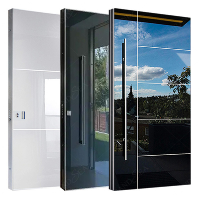 Italian Front Door Design Villa Pivot Entrance Security Luxury Front Pivot Door Modern Entry Black Porta Aluminum Pivot Door