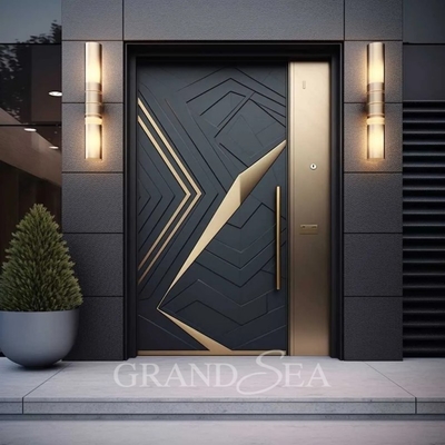 Italian Front Door Design Villa Pivot Entrance Security Luxury Front Pivot Door Modern Entry Black Porta Aluminum Pivot Door