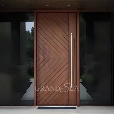 Italian Design Villa Entrance Security Luxury Aluminum Main Front Pivot Porta Modern Entry Wooden Pivot Door