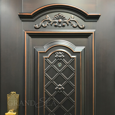 United Kingdom Style Class a Burglar Latest Design Fire Rated Main Exterior Security Steel Doors for Villa