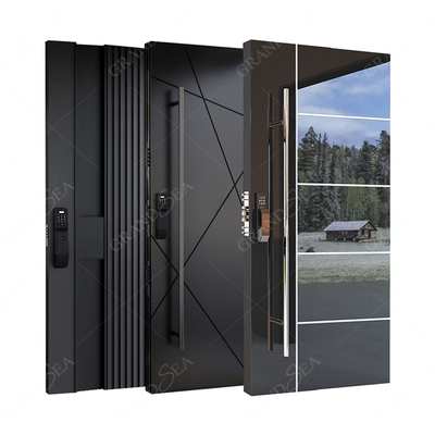 Hot Sales House Main Big Iron Stainless Steel Luxurious Cast Aluminum Modern Entry Exterior Entrance Door Pivot