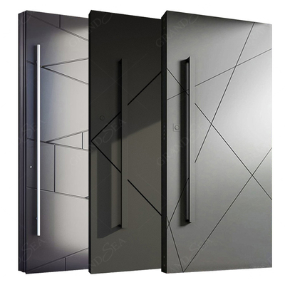 Hot Sales House Main Big Iron Stainless Steel Luxurious Cast Aluminum Modern Entry Exterior Entrance Door Pivot