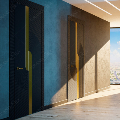 New Design Italian Fashion Modern Design Russia Model First-Class Security Steel Metal Front Entry Pivot Door Price