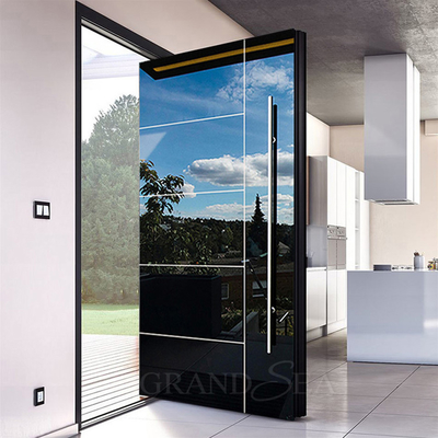 Luxury Villa Top Quality Steel Door Entry Modern Lock System Stainless Steel Front Entrance Pivot Door