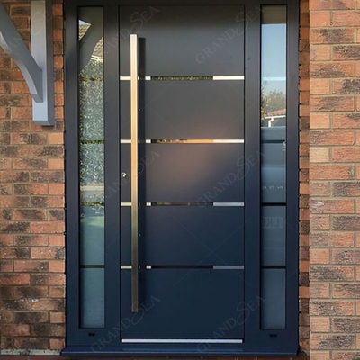 Modern Design Foshan Aluminum Pivot Entrance Door for Residential Main Entry Exterior French House Villa Front Entry Pivot Door