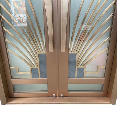Modern Design Foshan Aluminum Pivot Entrance Door for Residential Main Entry Exterior French House Villa Front Entry Pivot Door