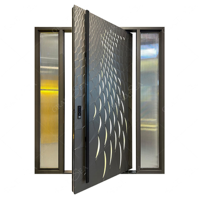 Italian Front Door Design Villa Pivot Entrance Security Luxury Front Pivot Door Modern Entry Black Aluminum Pivot Door