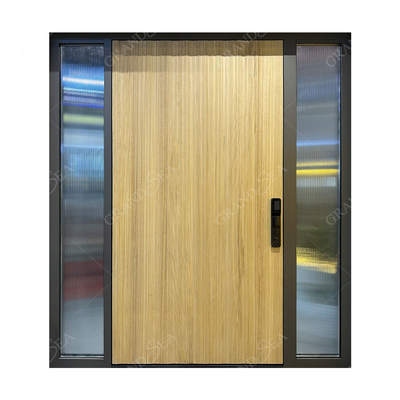 Italian Front Door Design Villa Pivot Entrance Security Luxury Front Pivot Door Modern Entry Black Aluminum Pivot Door
