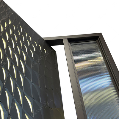 Italian Front Door Design Villa Pivot Entrance Security Luxury Front Pivot Door Modern Entry Black Aluminum Pivot Door
