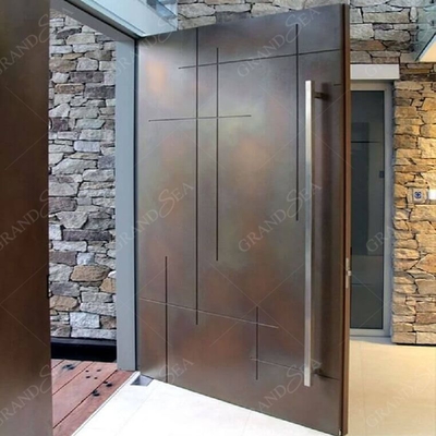 Cheap Price Sturdy and Stylish Insulation Wooden Stainless Steel High End Aluminum Pivot Door Residential