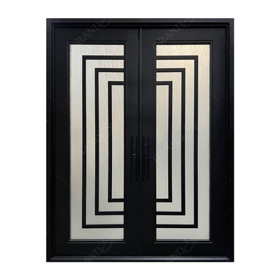 Latest Modern Screen Custom Turkey Price Room French Cast Iron Oven Door  Wrought Iron Internal French Door for Houses