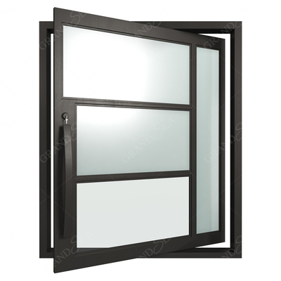 Modern Screen Custom Arches Top Exterior Front Double Entry Iron Glass Door  Villa Front Entry Iron Pivot Door