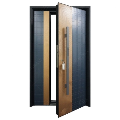 Top Grade Classical Security Stainless Steel Single Swing Entry Door External Main Front Entry Stainless Steel Security Doors