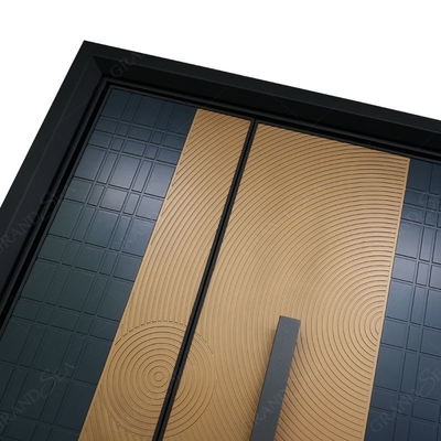 Top Grade Classical Security Stainless Steel Single Swing Entry Door External Main Front Entry Stainless Steel Security Doors