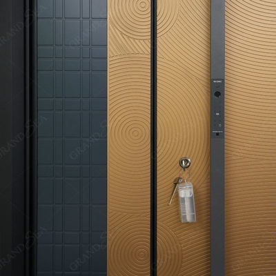 Top Grade Classical Security Stainless Steel Single Swing Entry Door External Main Front Entry Stainless Steel Security Doors