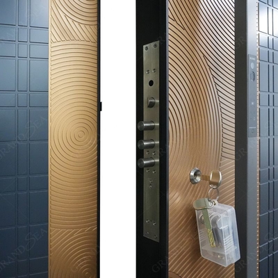 Top Grade Classical Security Stainless Steel Single Swing Entry Door External Main Front Entry Stainless Steel Security Doors