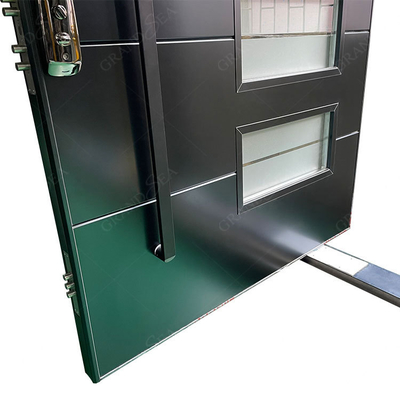 American Style Entrance Door Security Door Aluminum  Glass Door