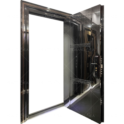 2023 New Listed Modern Style Double Leaf Safety Emergency Exit Metal Door Fire Rated Strong Stainless Steel Door