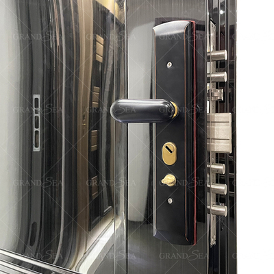2023 New Listed Modern Style Double Leaf Safety Emergency Exit Metal Door Fire Rated Strong Stainless Steel Door