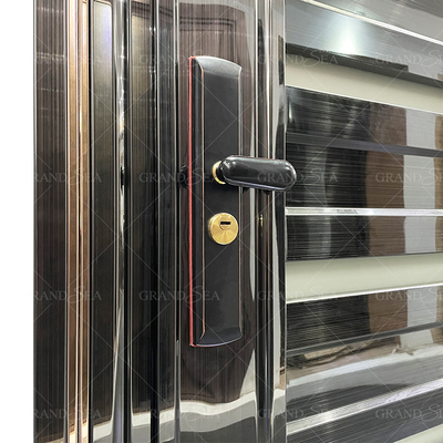 2023 New Listed Modern Style Double Leaf Safety Emergency Exit Metal Door Fire Rated Strong Stainless Steel Door