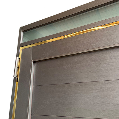 New Listed Modern Style Double Leaf Safety Emergency Exit Metal Door Fire Rated Strong Stainless Steel Door