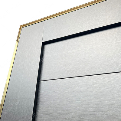 New Listed Modern Style Double Leaf Safety Emergency Exit Metal Door Fire Rated Strong Stainless Steel Door