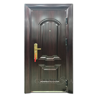 Iran Standard  Pre-hung  Carved square  Anti-explosion High Quality 5 Point Lock Steel Front Entrance Door