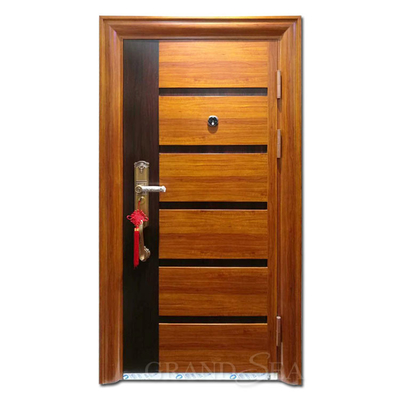 Iran Standard  Pre-hung  Carved square  Anti-explosion High Quality 5 Point Lock Steel Front Entrance Door