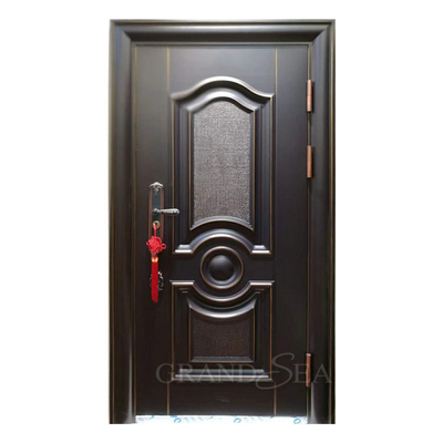 Iran Standard  Pre-hung  Carved square  Anti-explosion High Quality 5 Point Lock Steel Front Entrance Door