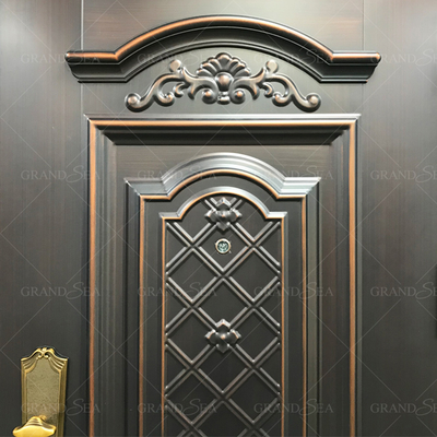 Luxury Design High Quality Low Price Single Double Exterior Security Steel Door Price
