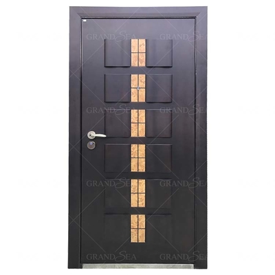 Italian Style Wooden Armoured Security Steel Door for Home