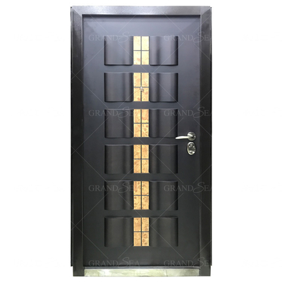 Italian Style Wooden Armoured Security Steel Door for Home