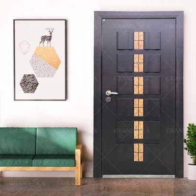Italian Style Wooden Armoured Security Steel Door for Home