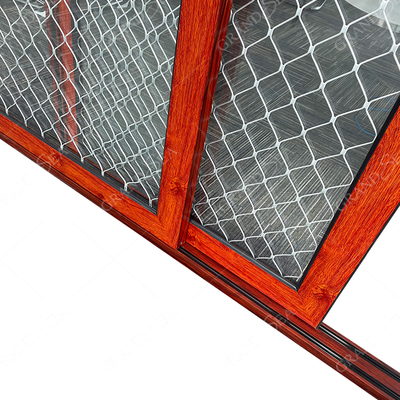 Grandsea Factory Direct High Quality Porte Wooden Grain Waterproof External Aluminum Sliding Double Tempered Glass Doors