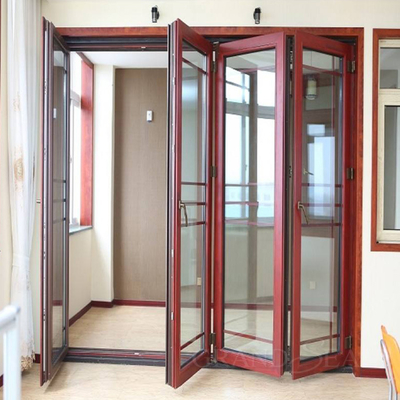 Grandsea Hot Sale Aluminum Sectional Design Glass Folding Doors for Houses