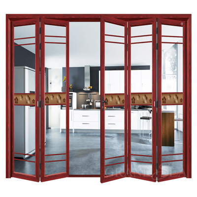 Grandsea Hot Sale Aluminum Sectional Design Glass Folding Doors for Houses