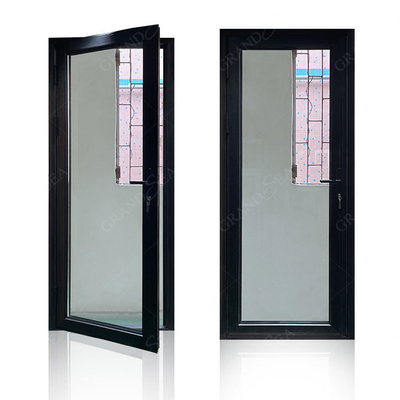 Good Sealing Performance Thermal Insulated Aluminum Swing Glass Door Hinged Single Double Doors French Style Front Casement Door