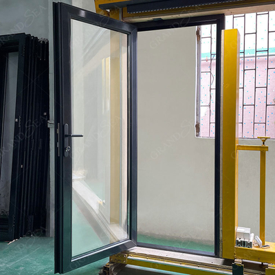 Good Sealing Performance Thermal Insulated Aluminum Swing Glass Door Hinged Single Double Doors French Style Front Casement Door