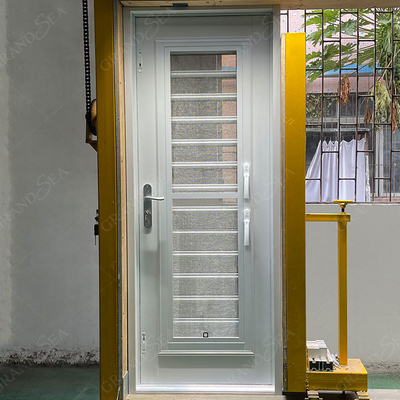 White Aluminum Framed Storm Aluminium Swing Door Exterior Glass Louver Door Designs for Caribbean Villa House